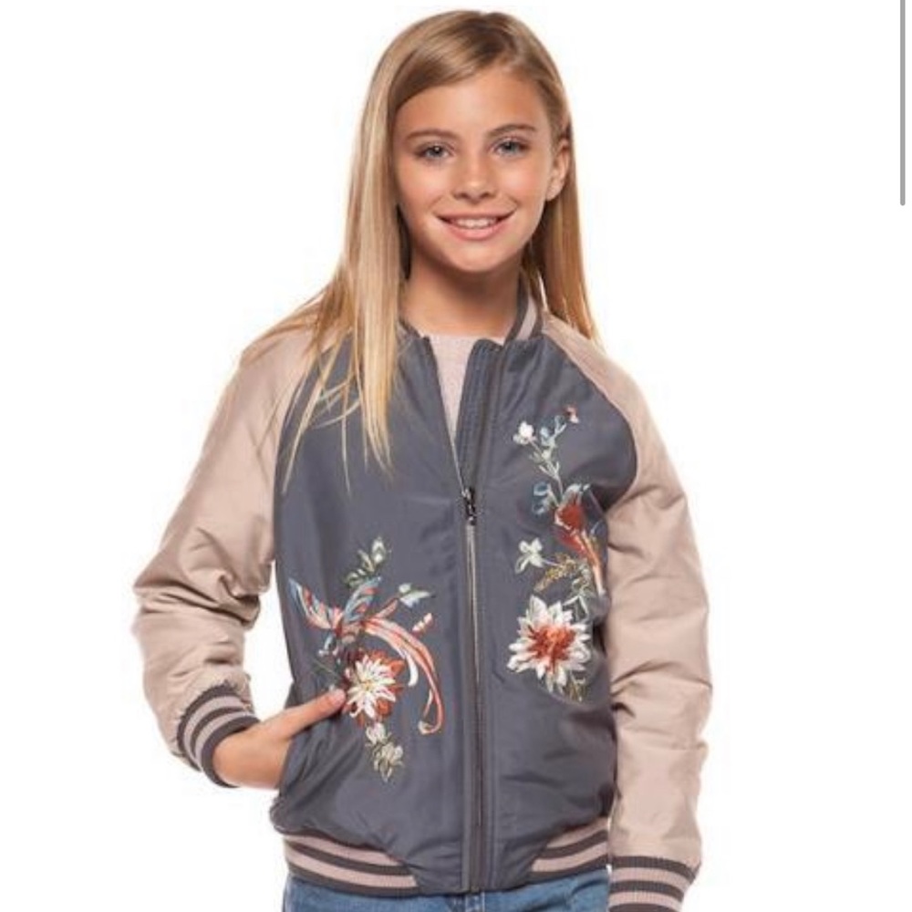 NWT DEX: Dusty rose bomber jacket